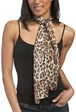 ECHO Women's Silk Gauze Cheetah Oblong with Whipstiching