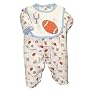 Little Me Football Layette White