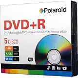 Polaroid PRDVDPR005J 16x 4.7 GB DVD+R (5 Pack)