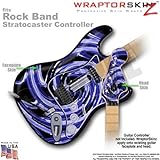 Alecias Swirl 02 Blue WraptorSkinz Skin fits Rock Band Stratocaster Guitar for Nintendo Wii, XBOX 36