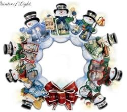 Thomas Kinkade *Let it Snow* Illuminated, Musical Snowman Wreath