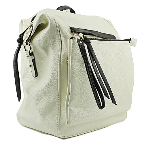 Poverty Flats By Rian Aero Backpack White Black One Size  display picture 1