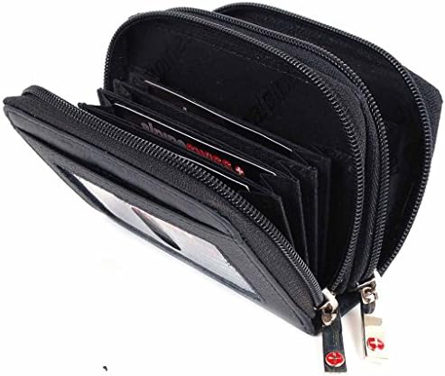 Wallet Womens Leather Mini Wallet ID Credit Cards Cash Coin Holder Case Organizer Purse-Purple