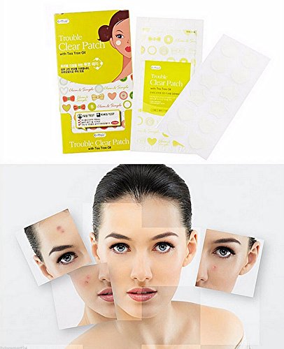 Cettua 4 Pack of 96 Count Trouble Clear Patch with Tea Tree Oil, Best Acne,pimple Care,thin Card Type