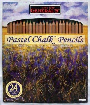 Childrens Toyshop  Outdoor Living : PASTEL CHALK PENCIL SET/24