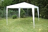 Pavillon 3 x 3 Meter, Partyzelt in weiß PE-Plane