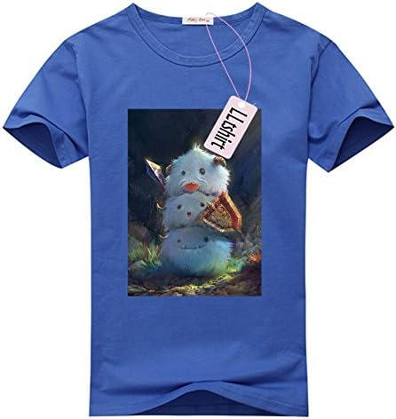 LLtshirt - league of legends PORO Tshirt, Men's Contrast Tee-shirt (Medium)