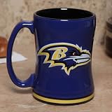 Baltimore Ravens 15 Ounce Sculpted Logo Relief Coffee Mug