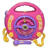 Idena 6805340 Kinder CD-Player "SING-A-LONG" pink mit 2 Mikrofonen und LED-Displayvon "Idena"