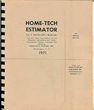 Home-Tech Estimator: Vol. II Manager's Manual