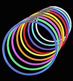50 Premium Lumistick 22" Glow Stick Glow Necklaces - Assorted Color Mix