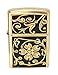 Zippo Floral Brushed Brass Pocket Lighter