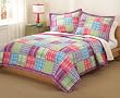 Kelsey Pink Full / Queen Size Quilt with 2 Shams
