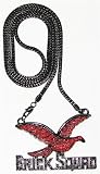 51msAax1UeL. SL160  Gucci Mane Brick Squad Iced Out Pendant Necklace Red Dove/Black Reviews