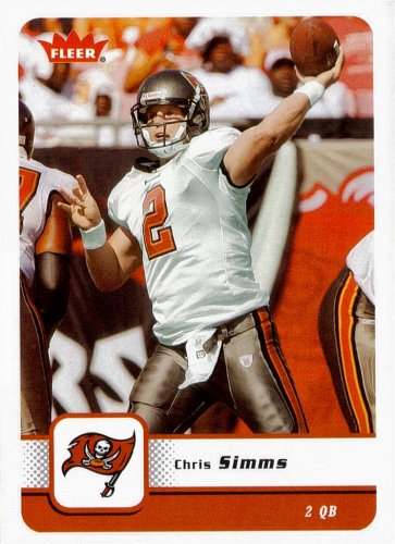 2006 Fleer 93 Chris Simms Tampa Bay Buccaneers (Football Cards)