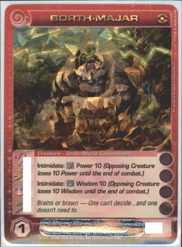 BORTH-MAJAR Chaotic Premium Edition Season 1 Super Rare Gold Foil Card & Unused Code (Random Stats)