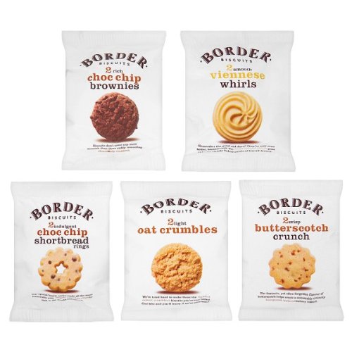 Border Biscuits 100 Luxury Mini Packs with 5 Varieties Border Biscuits 100 Luxury Mini Packs with 5 Varieties picture