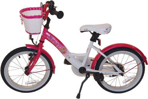 bike*star 40.6cm (16 Zoll) Kinder-Fahrrad - Farbe Pink & Weiß