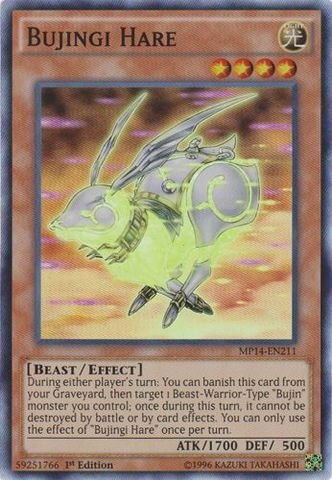 Yu-Gi-Oh! - Bujingi Hare (MP14-EN211) - Mega Pack 2014 - 1st Edition - Super Rare