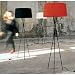 Santa & Cole SC-TRBK Tripode Floor Lamp Shade Color: Red / Orange