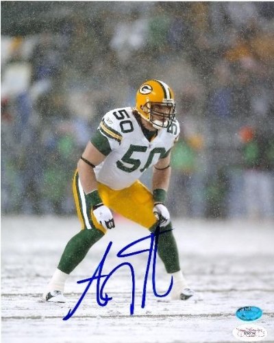 A.J. Hawk autographed 8x10 Photo (Green Bay Packers) JSA