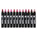 12pc Nabi Cosmetics Professional Selected MATTE Lip Color Lipstick Set of 12 Shades
