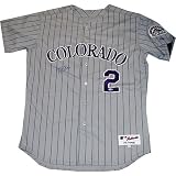 Steiner Sports MLB Colorado Rockies Rookie of the Year Tulowitzki Authentic Road Jersey (Signed on Front)