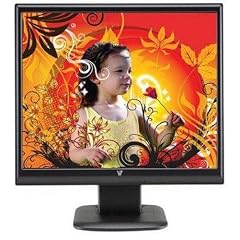 V7 43 cm (17 Zoll) widescreen TFT Monitor (LCD, VGA, 5ms Reaktionszeit) schwarz