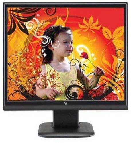V7 43 cm (17 Zoll) widescreen TFT Monitor (LCD, VGA, 5ms Reaktionszeit) schwarz