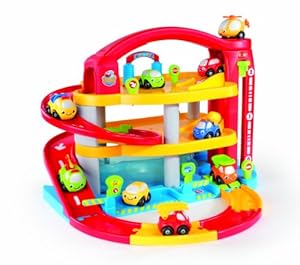 Smoby - 211194 - Jouet d'Eveil - Mini Véhicule - Vroom Planet - Grand Garage Mini Bolides + DVD