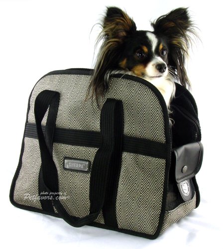 Sherpa Oxford Weave Tote Around Town to Go Carrier Small Pets Dog Cat Kitten Purse Style