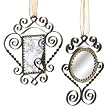 Wendy Addison Antique Mirror Christmas Ornaments Set of 2