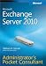 Book cover of Microsoft® Exchange Server 2010 Administrator s Pocket Consultant.