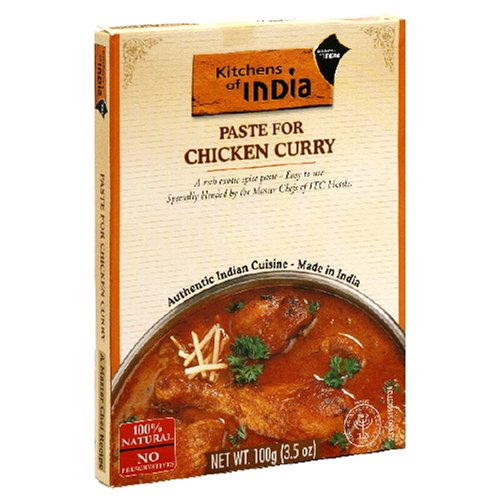 Kitchens Of India Curry Paste For Chicken Curry, 3.5-Ounce Boxes (Pack of 6)
