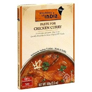 Kitchens Of India Curry Paste For Chicken Curry, 3.5-Ounce Boxes (Pack of 6)