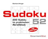 Produkt-Bild: Sudoku Block 52 - 5er Einheit: 200 Sudoku im praktischen Abrei&szlig;block