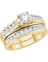 1.45CT DIAMOND 0.44CT ROUND CENTER BRIDAL SET