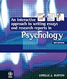 An interactive approach to writing essays and research reports in psychology
