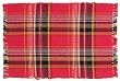 Durable Hand Woven 100% Cotton Colorful Green and Yellow Plaid Placemat 12x18 Inches Set / 6