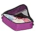 BAGSMART Travel Pouch Sock Storage Boxes Carry-on Organizer Bag, Purple