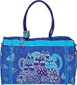 Laurel Burch Cats Large Travel Bag - Indigo