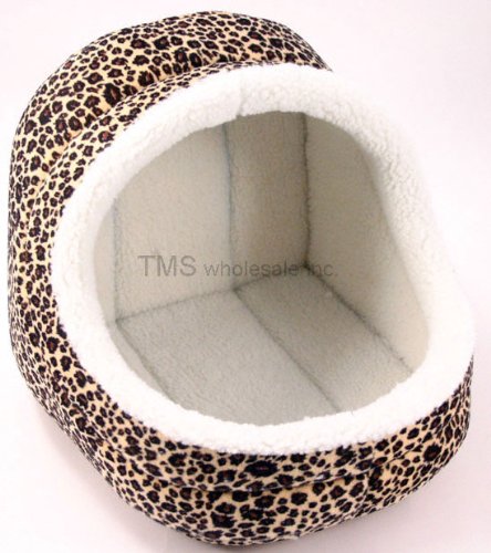 New Medium Cheetah Print Dog / Cat Pet House Pet Supply