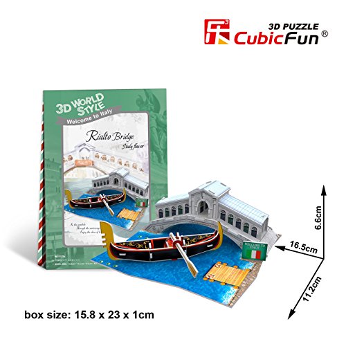 CubicFun 3D Puzzle World Style-Series ''Italy Flavor - Rialto Bridge - Italy''