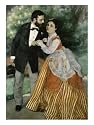 Alfred Sisley and His Wife Fine Art Giclee Poster Print by Pierre-Auguste Renoir, 12x16