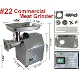 Brand New #22 Commercial Electric Meat Grinder Sausage Stuffer US by Sky Enterprise USA