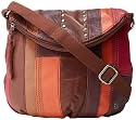 The SAK Deena Flap Cross Body,Berry Stripe,One Size