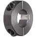 Climax Metal Two-Piece Clamping Shaft Collar, Keyway, Black Oxide Steel