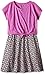 Dream Star Girls' Tie Front Dress with Printed Skirt 2 Pc Set