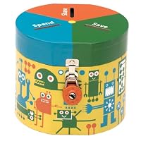 Mudpuppy Robots Money Bank