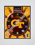Georgia Tech Yellow Jackets ACC - Logo Double Matted 8 X 10 Photograph (Unframed)